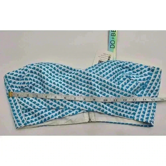 Do+Be Women's Size M Blue and White Strapless Top and Skirt Set NWT - Picture 5 of 9